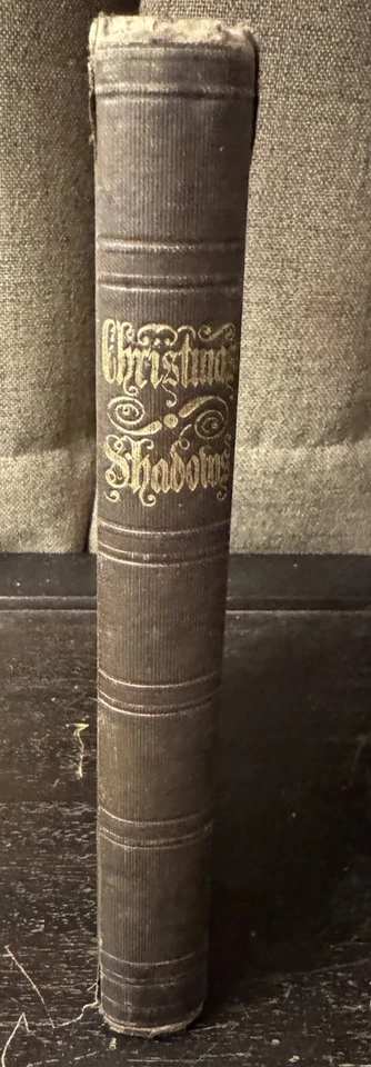Antique Book Christmas Shadows; Very Rare, Holiday Decor, c. 1850s Foto 2 de 4