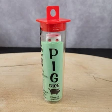 Koplow Games Travel Pig Dice Game Complete In Tube 1993 Red With Instructions