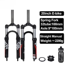 20In Kid's BMX Folding Bike Spring Suspension Fork Quick Release Disc Brake Fork