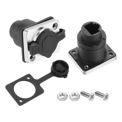 D Type RJ45 Kupplung Panel Mount Verbinder IP65 Wasserdicht Packung Mit 10 Stück