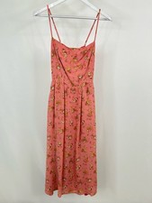 REFORMATION Size 4 Pink floral Women Rosehip Dress in Rosato Print Midi Boho