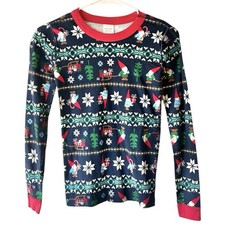 Hanna Andersson Gnome Sweet Holiday Long John Pajama Top Size 12