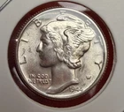 1944 P Mercury Dime 10c US Mint Silver Coin BU/AU