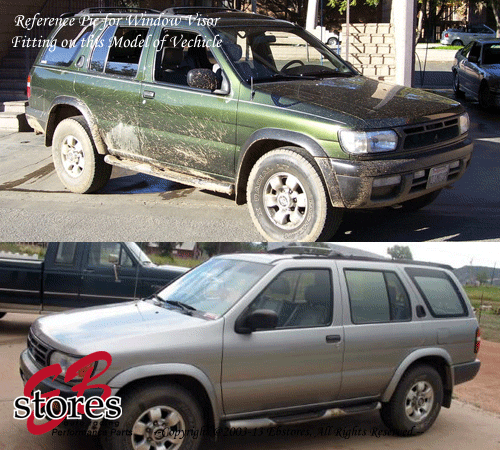 Vent Shade Window Visors Deflector For Nissan Pathfinder 96 97 98-04 LE XE 4pcs - Picture 8 of 8