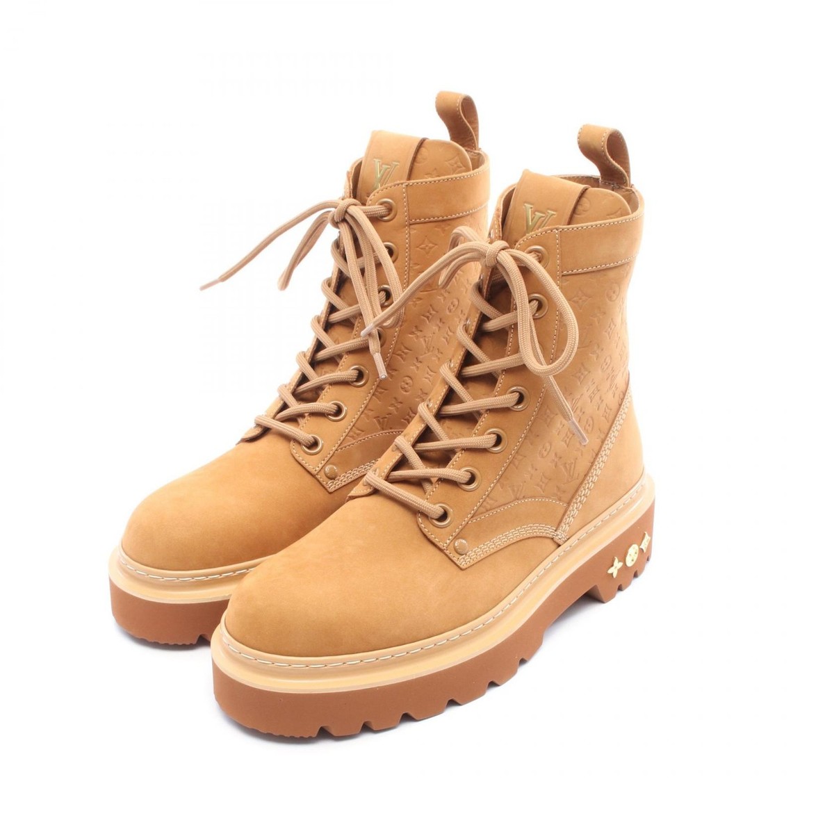 LOUIS VUITTON LV Ranger Ankle short lace-up Boots #7.5 Monogram