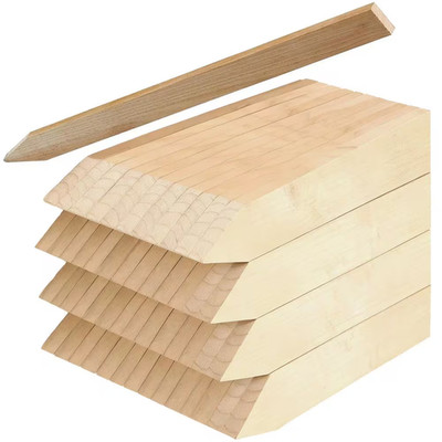 16 In. Cedar Wooden Garden Plant Support Grade Stakes Fence Survey Boundaries (4