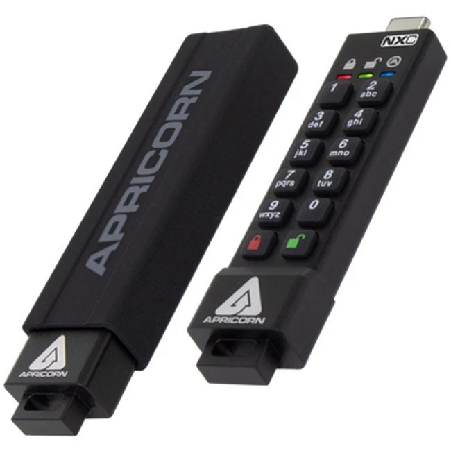 Apricorn Aegis Secure Key 3NXC 32GB USB 3.2 [Gen 1] Type C Flash Drive - Image 2 of 4