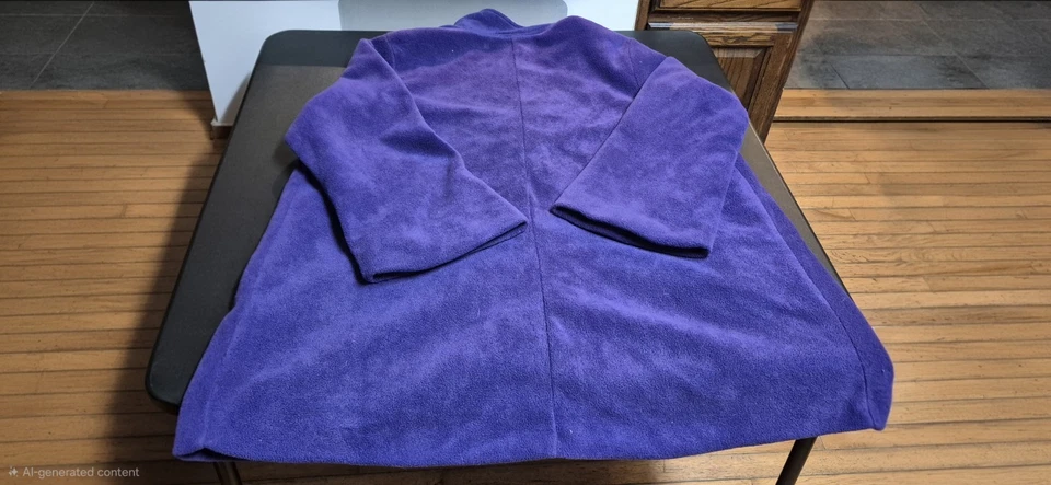 Damas Talla 1X Púrpura All American Comfort Botón Delantero Chaqueta Foto 2 de 4