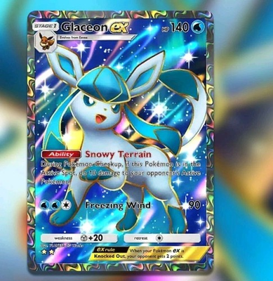 #ad #ad GLACEON EX HOLO FULL ART POKEMON TCG POCKET READ DESCRIPTION $15.00