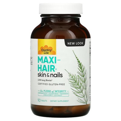 2 X Country Life, Maxi-Hair�, Skin & Nails, 90 Tablets
