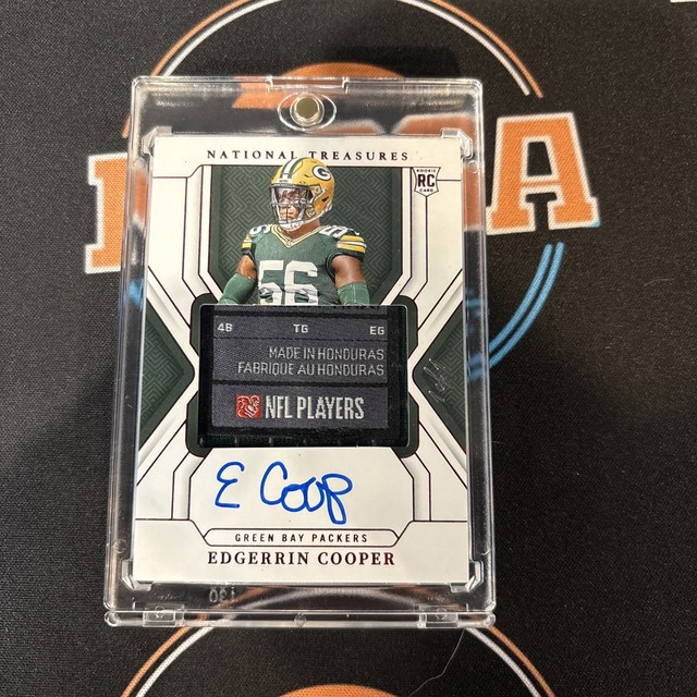 2024 Panini National Treasures Edgerrin Cooper Patch Auto 1/1 Laundry Tag