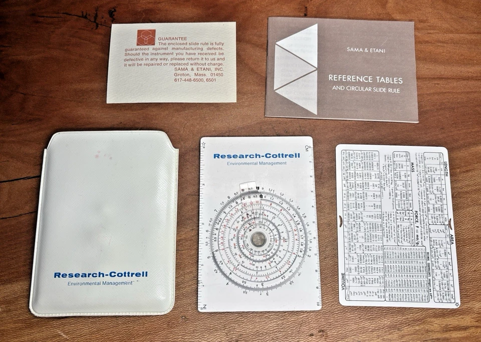 VTG 1968 Concise Circular Slide Rule & Science Tables (Pocket sized) ~ JAPAN - Image 2 of 4