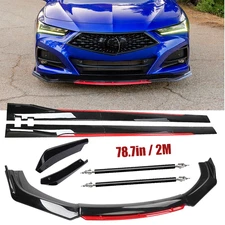 For Toyota Camry Glossy Black Look Red For Acura Integra