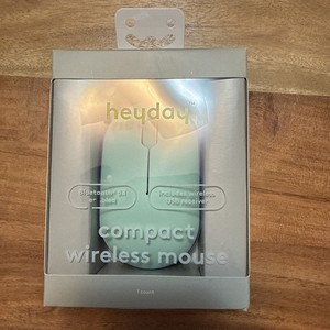 Heyday Wireless Mouse Gray Bluetooth 5.1 and USB Receiver NEW SEALED