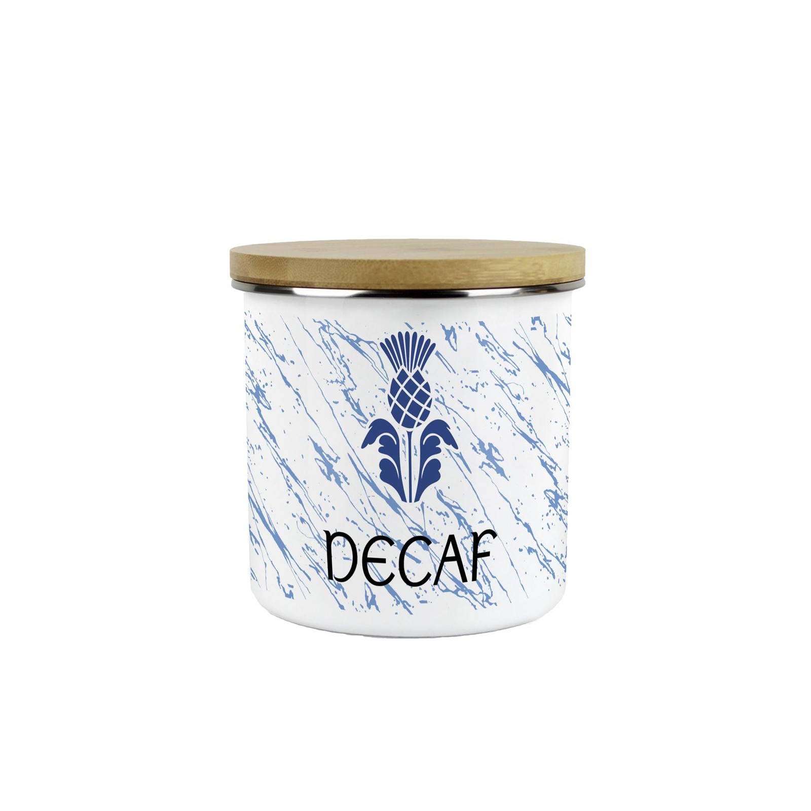 Scottish Thistle Decaf 600ml Canister - Scotland Kitchen Storage Gifts