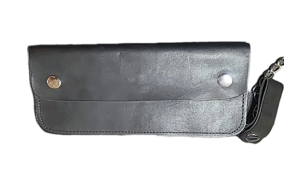 Carteira de couro Unik 5 bolsos corrente cromada à prova d'água - Imagem 2 de 4