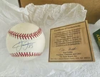 FRANK THOMAS CHICAGO WHITE SOX AUTOGRAPHED BASEBALL W/ COA BOX HOLDER NAME PLATE