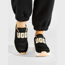 UGG LA FLEX Mesh Athletic Black Sneakers, Women's Size 8 NEW