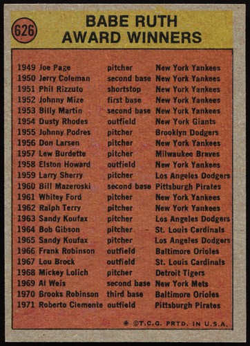 Tarjetas de béisbol 1972 Topps 601-787 (P-NM) - tú eliges - completa tu conjunto - Imagen 51 de 283