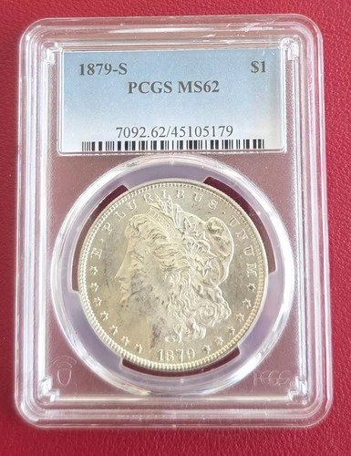 1879-S U.S. $1 Morgan Silver Dollar PCGS MS62