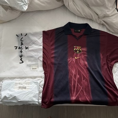 Travis Scott X Barcelona x Nike X Cactus Jack Retro Trikot Gr. M
