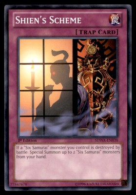 Yu Gi Oh! SHIEN S SCHEME SDWA EN038 SDWA 1st Edition Regular