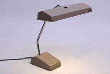 Vintage 60s Lampe de Bureau TL 238 N Gris Wolfgang Tümpel pour Waldmann 1.Z