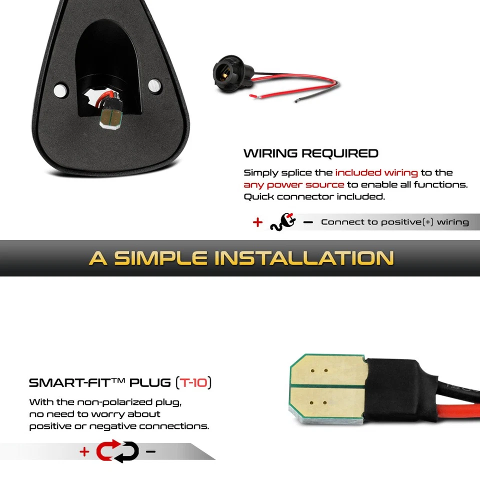 5PC LED Chrome Roof Clearance Running Lights For 99-16 F250 Super Duty F350 F450 - Image 4 of 4