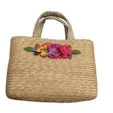 St John's Bay Floral Appliqué Straw Shoulder Bag — listing 4