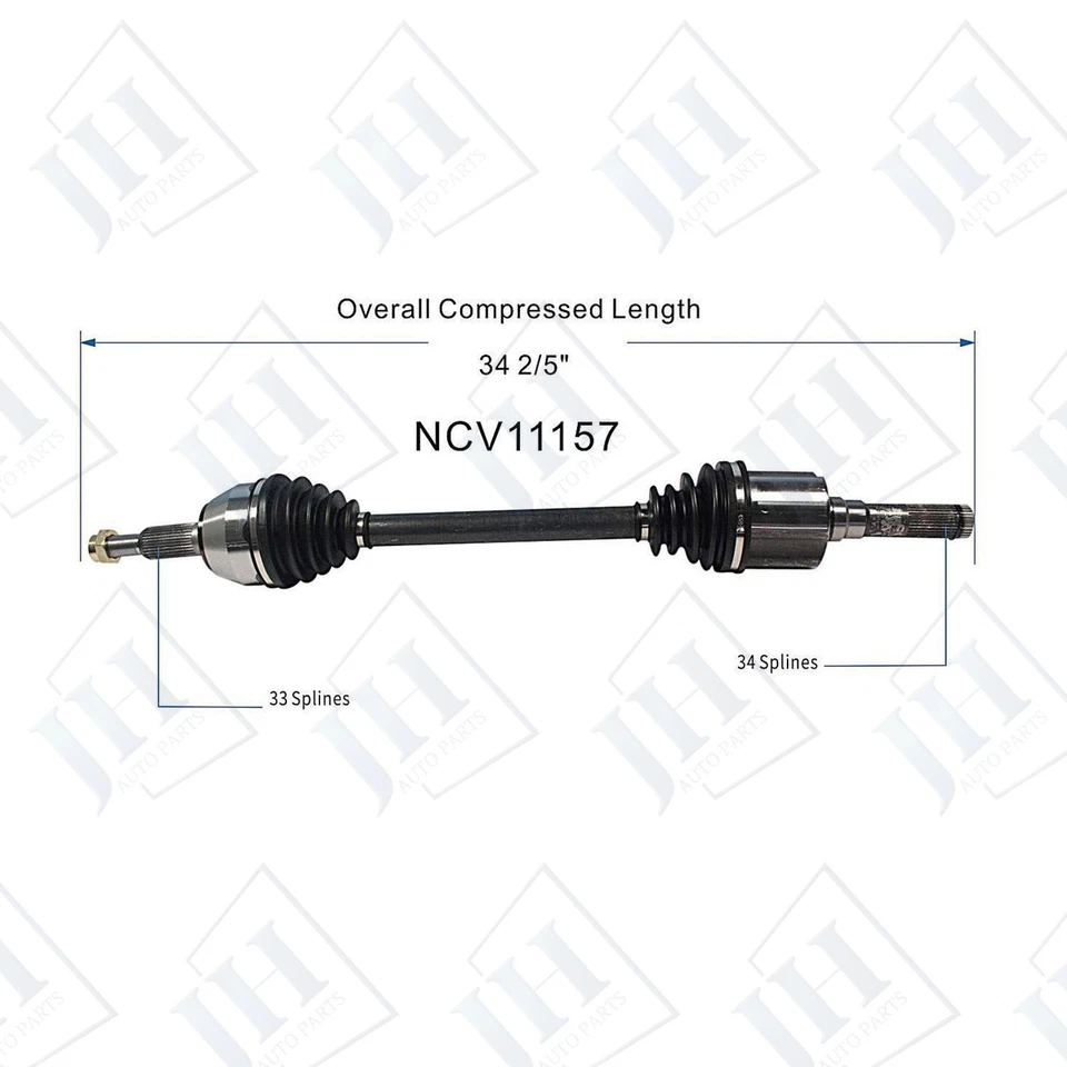 Par trasero OE LH RH CV eje eje para Ford Expedition Lincoln Navigator 2018-24 Foto 2 de 4