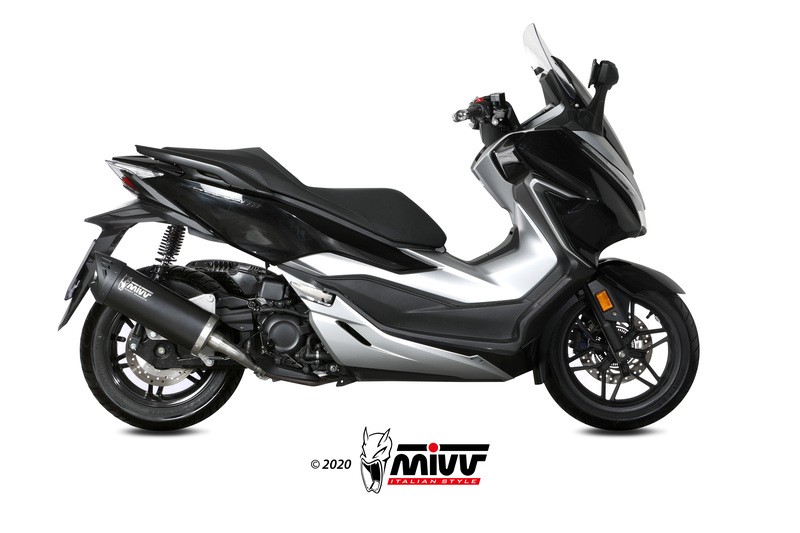 Silencieux MIVV Mover d'échappement haut de gamme en inox noir pour Honda Forza 300