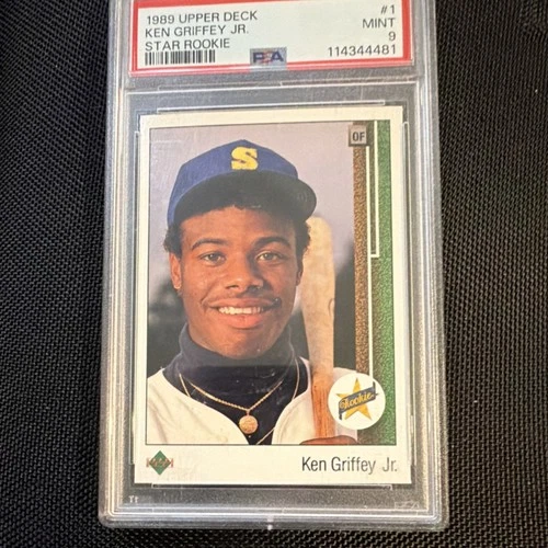 1989 Upper Deck Ken Griffey Jr. Star Rookie #1 Seattle Mariners PSA 9 Baseball