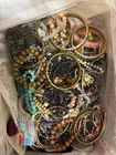 10+ Lbs Lot Scrap Junk Costume Jewelry Beads Vtg  Modern for Crafting Box A021