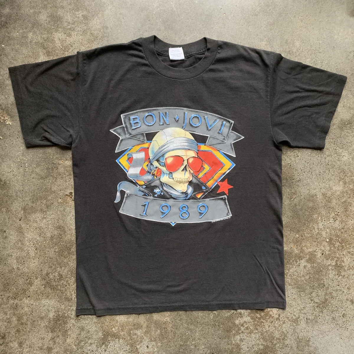 Bon Jovi Shirt In Men's Vintage T-Shirts for sale | eBay