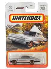 Matchbox 2023 MBX 70 Years Team Dodge 12/100 Silver 1966 Dodge Charger