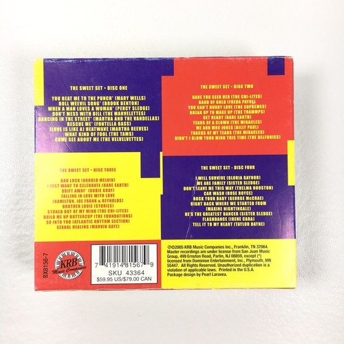 RHYTHM AND BLUES THE SWEET SET 4-Disc Collection Percy Sledge Irene Cara 2005 - Picture 4 of 12