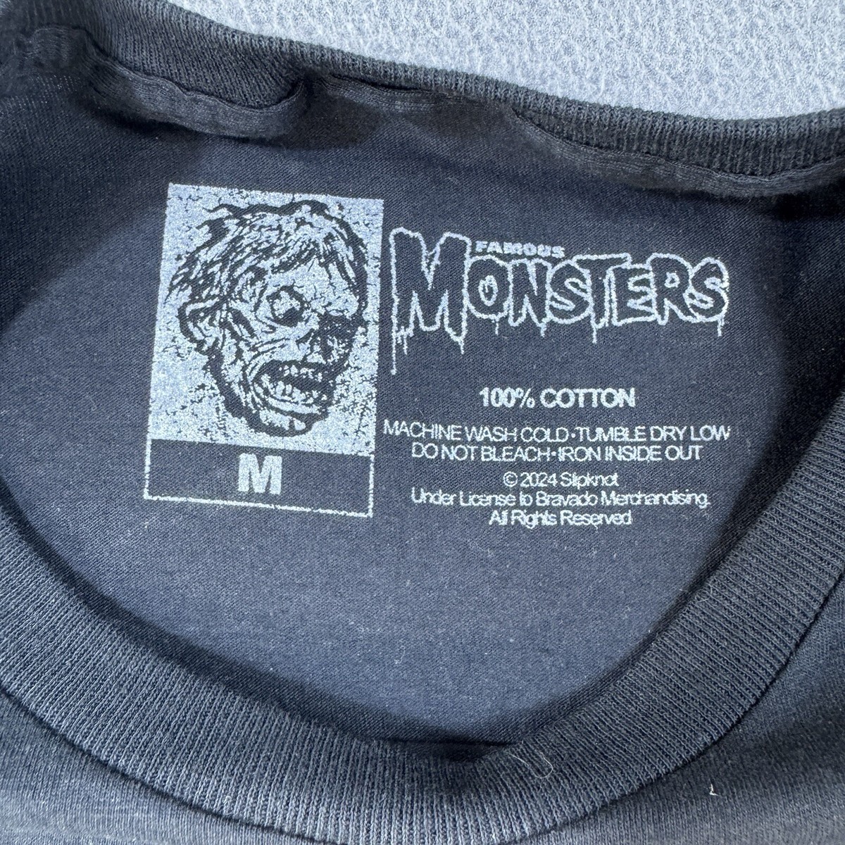 Famous Monsters x Slipknot Shirt Mens Medium Black Short Sleeve 