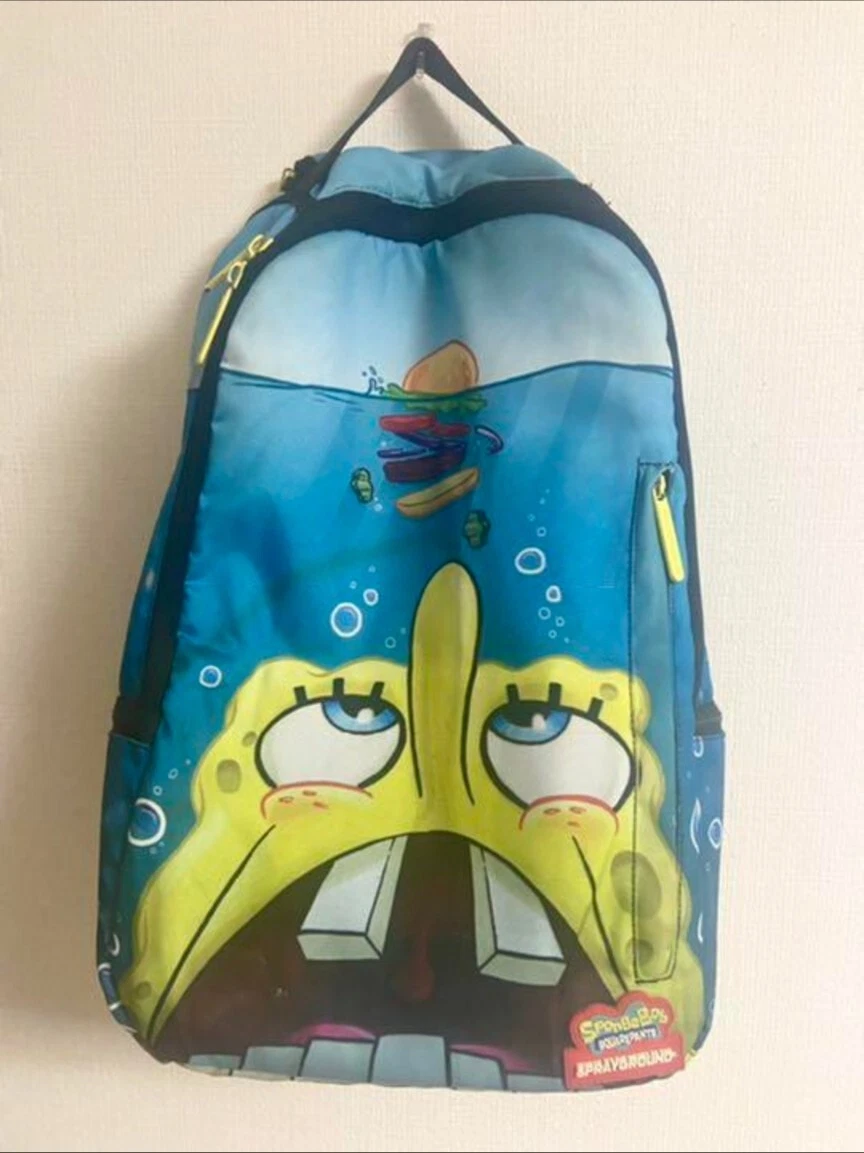 Sprayground Spongebob Backpack  Spongebob Squarepants Backpack - Backpack  Women - Aliexpress