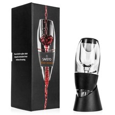 Savisto Wine Aerator | Acrylic Wine Breather Pourer and Filter with Display S...