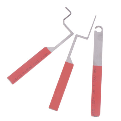 3Pcs/set Compact Casement Windows Unlocking Tool Professional Non-slip Lock Pick