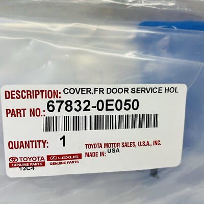 Front Left Water Shield Deflector 67832-0E050 OEM GENUINE NEW