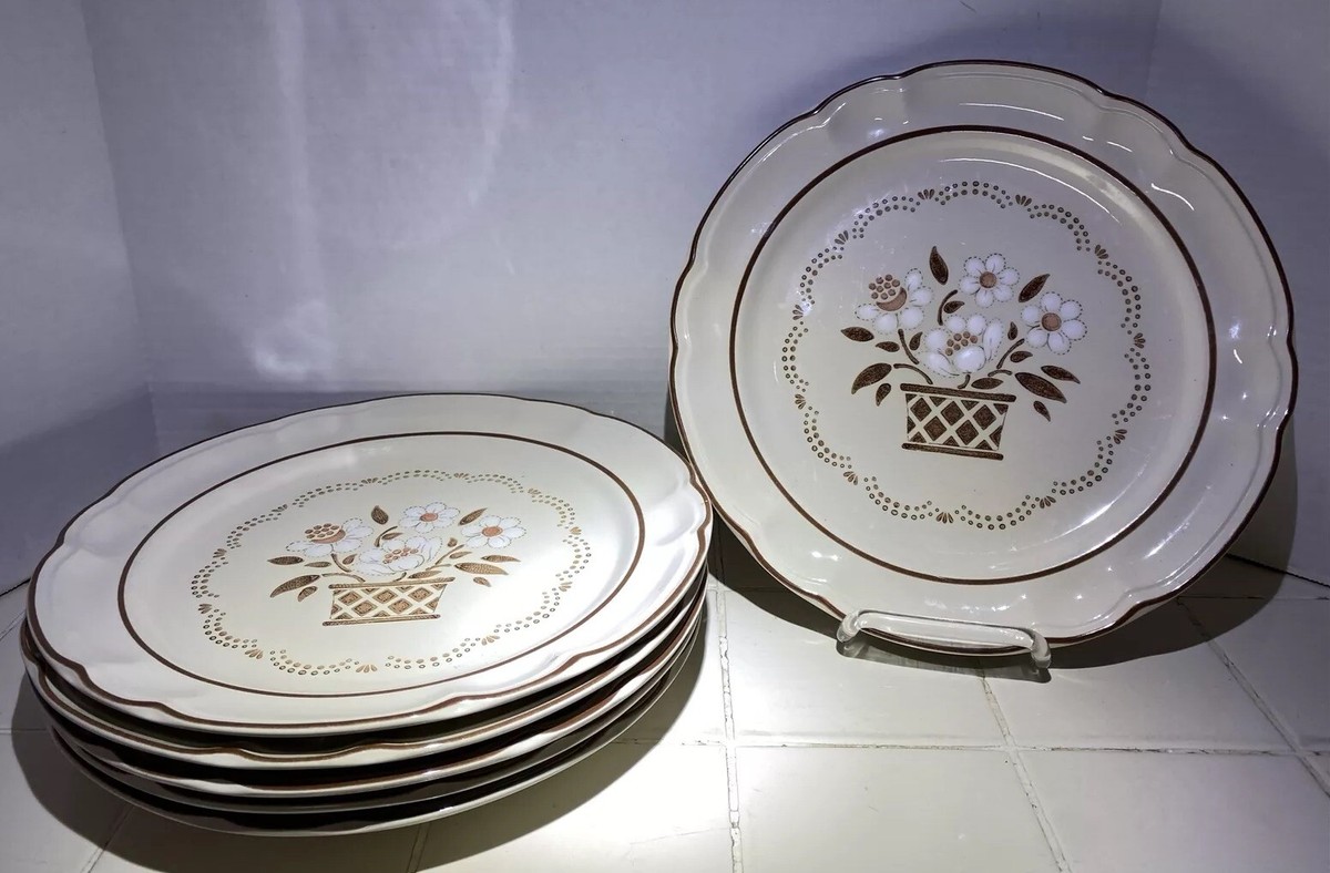 Stoneware By Hearthside Cumberland Dinner Plates, Mayblossom Japan