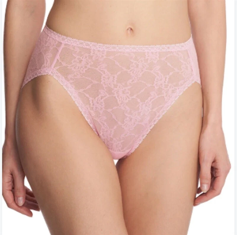 Roupa íntima nova com etiquetas Natori 4pr OS Bliss Allure renda corte francês 772303 rosa 124529 - Imagem 2 de 2