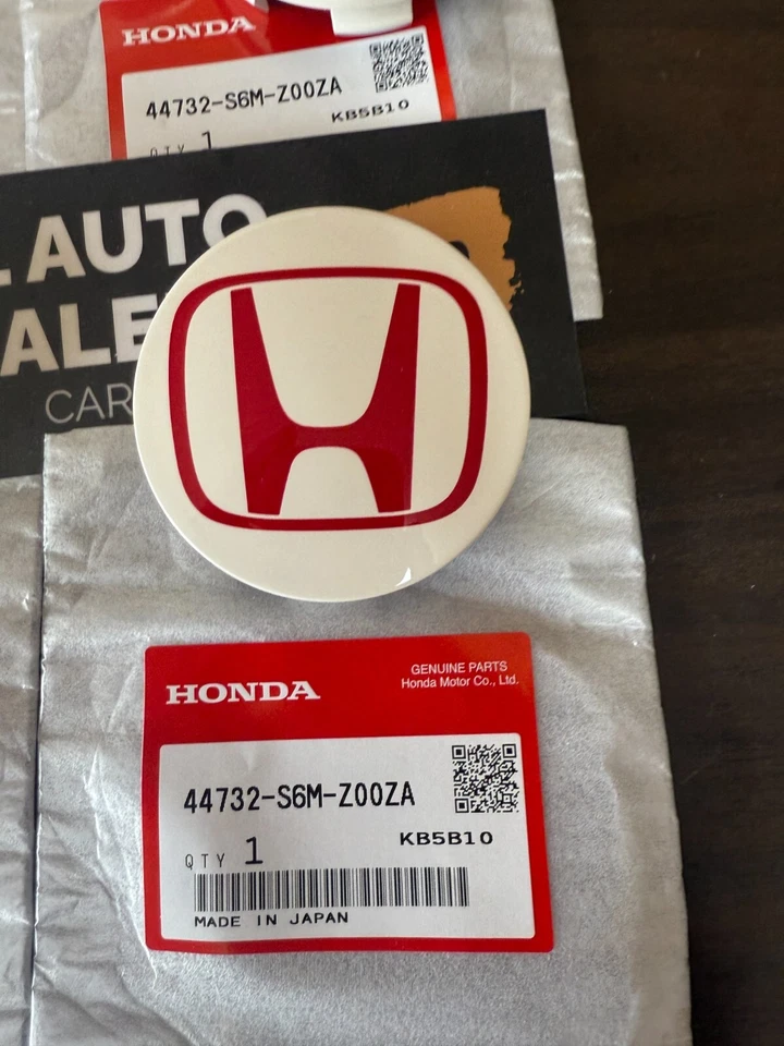 Genuine HONDA OEM INTEGRA DC5 DC5 CIVIC FD2 EP3 TYPE-R Wheel Center Cap 4pcs Set - Imagem 2 de 4
