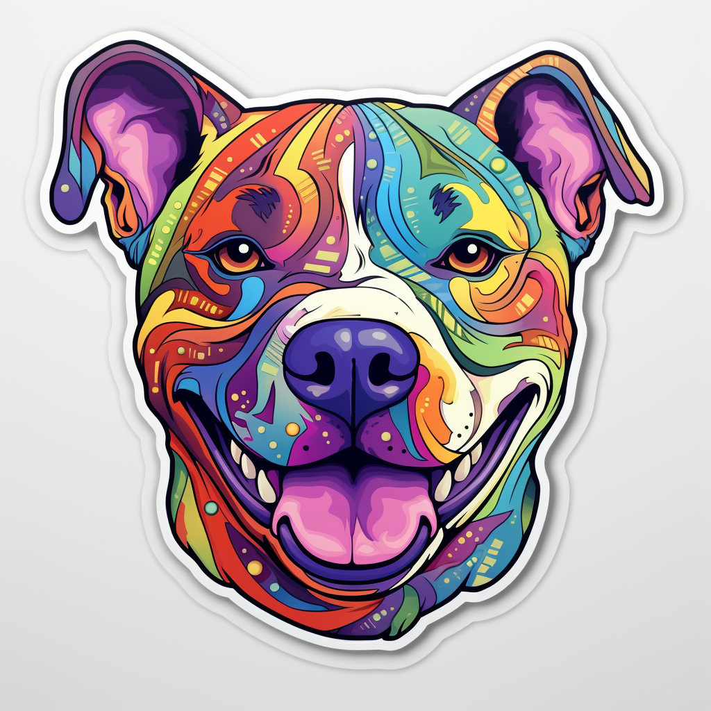 Bullterrier Autoaufkleber 15cm - Holografischer Reflektierender Sticker Für Auto & Laptop