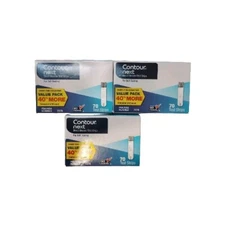 210 Contour Next Glucose Diabetic Blood Test Strips  Exp 10/2026+