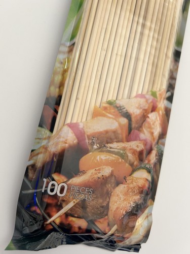 Alpine Cuisine Bamboo Strong and Practical Skewer Set of 100 Pieces - Picture 8 of 8
