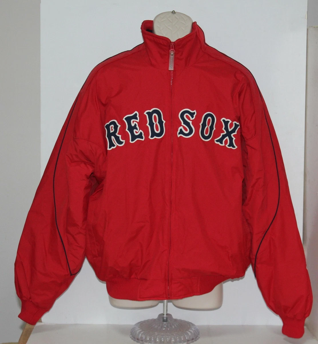 MLB Boston Red Sox Majestic Men's Large Red Zippered Jacket | eBay