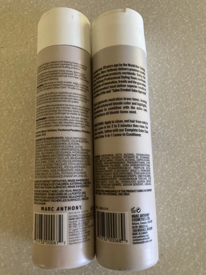 Marc Anthony Complete Colour Care Purple Shampoo + Conditioner for Blondes - Image 2 of 2
