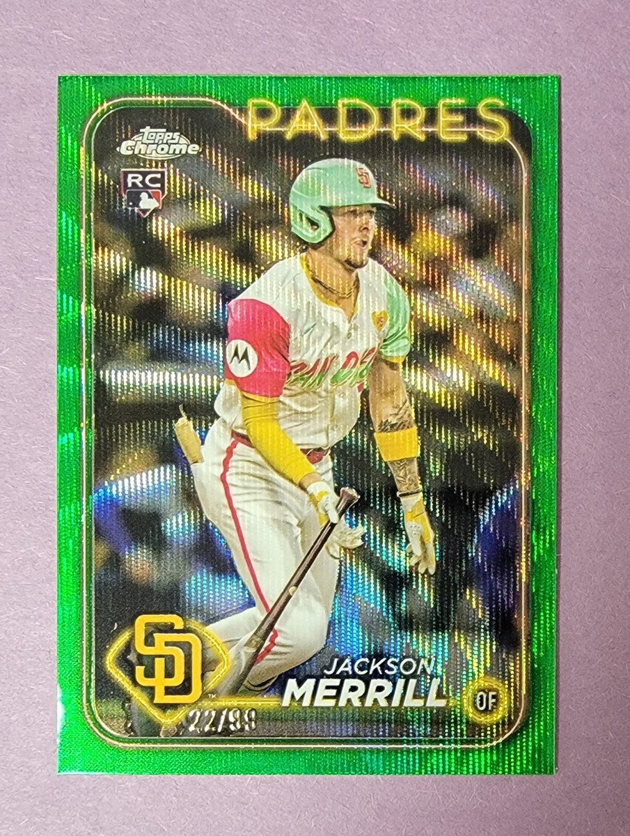 2024 Topps Chrome Update Jackson Merrill /99 Green Wave 2024 Topps Chrome Update Jackson Merrill /99 Green Wave
